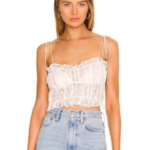 FOR LOVE AND LEMONS JULES CROP TOP TAGS STILL ON IT - NEVER BEEN WORN